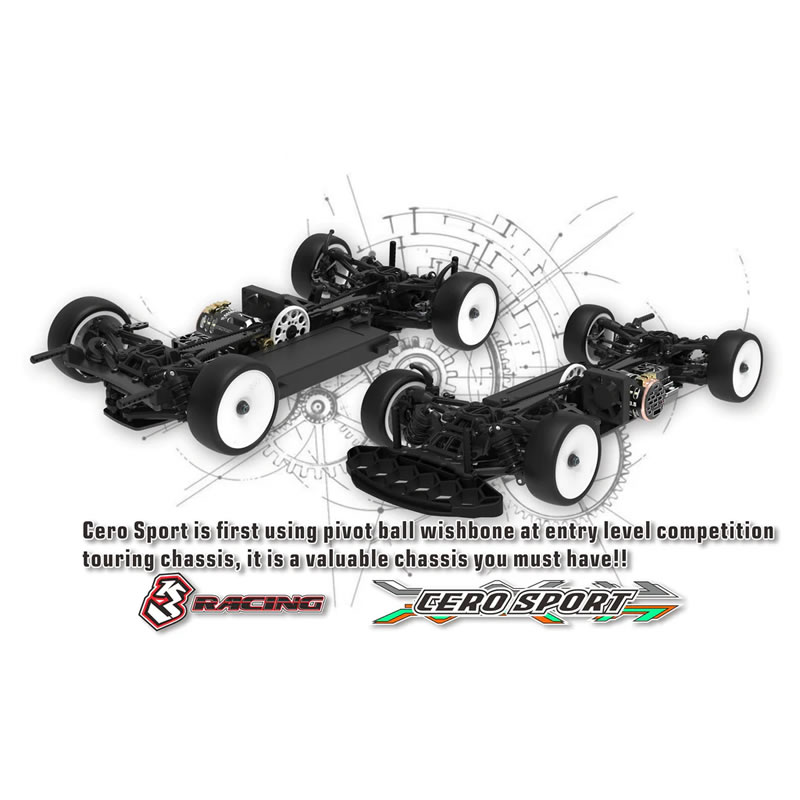 3racing 3レーシング セロ SPORT 55 ツーリングカーキット[KIT-CERO 